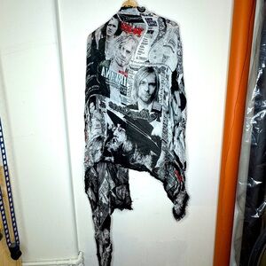 Scarf shawl Rolling Stones Nirvana